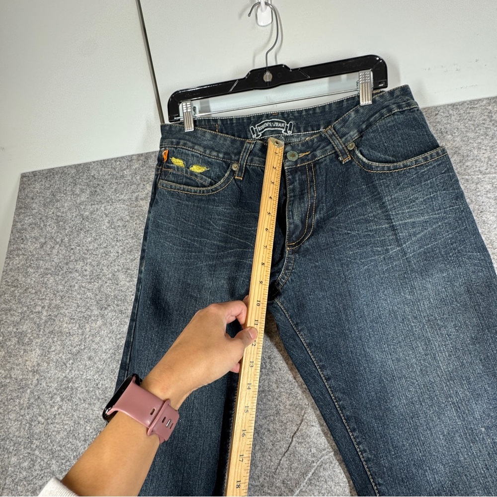 Robin’s Jean US Army Embroidered Jeans Blue Size 31 Y2K Distressed Streetwear - Picture 10 of 16